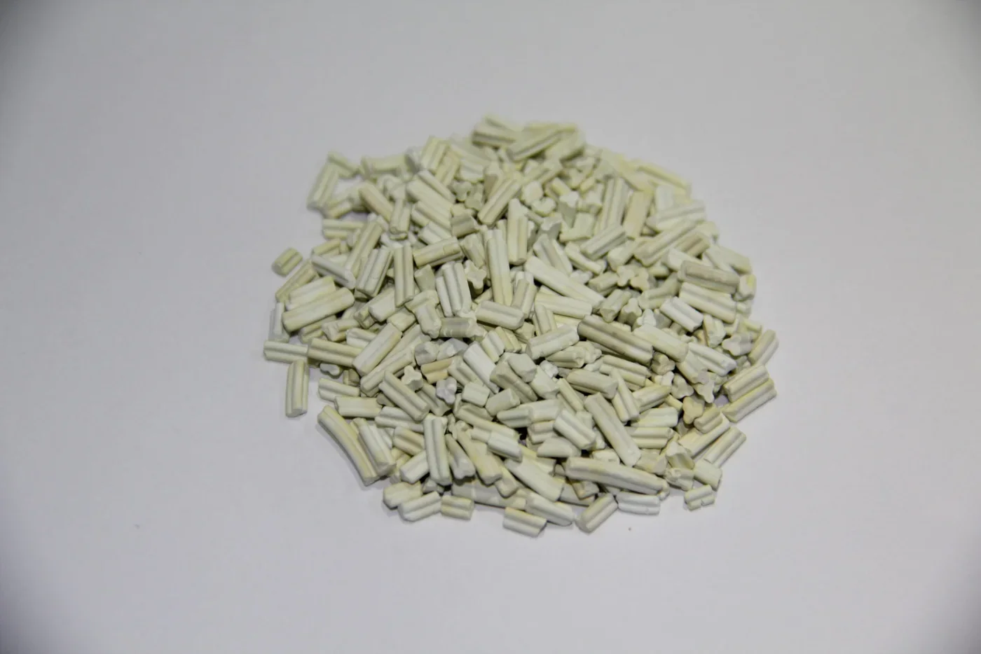 Catalyst pellets ready for loading