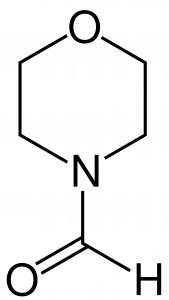 N-Formylmorpholine structural formula.